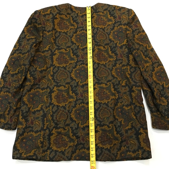 Vintage Floral Blazer Size 16 - Picture 3 of 5